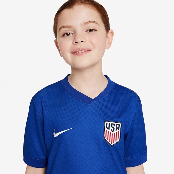 NIKE USA 2024 KIDS DRI-FIT STADIUM SS AWAY JERSEY. NWT! - Picture 4 of 6